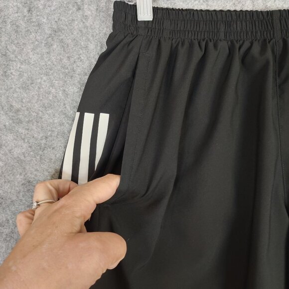 Adidas Men's Shorts Black Sz M 5" Own The Run 5 Athletic Back Zip Pocket Lined - Picture 4 of 16